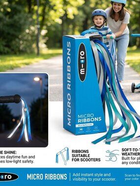 Share Micro Ribbons Reflective Scooter Assessories Featuring Shiny